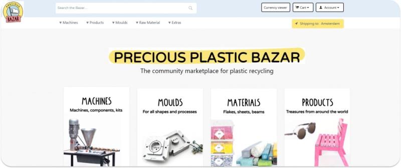 Precious Plastic Bazar on CS-Cart 