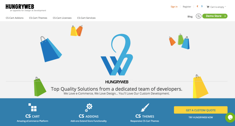 hungryweb cs cart developer