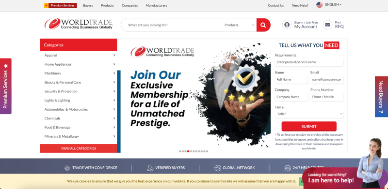 eWorldTrade B2B marketplace