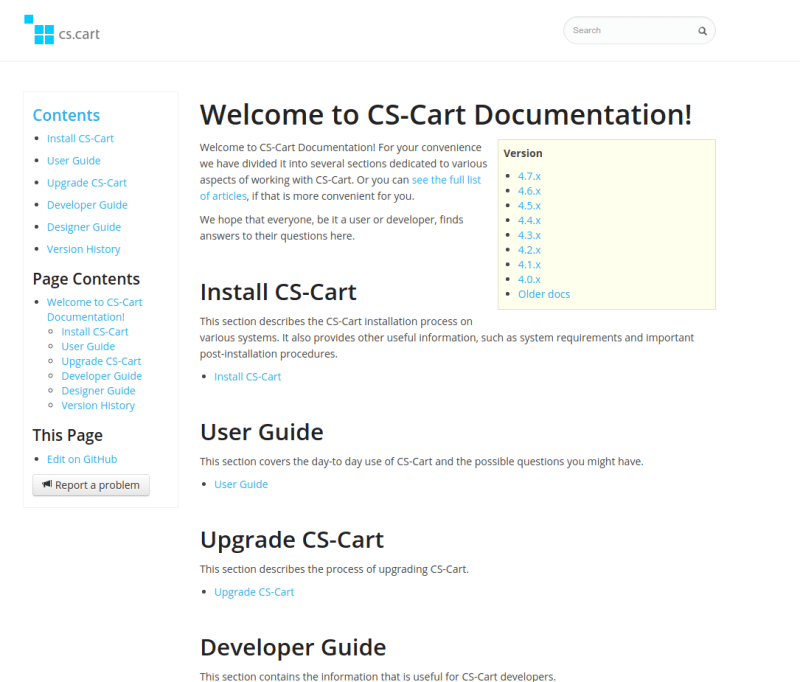 online shopping mall documentation